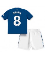 Everton Amadou Onana #8 Domácí dres pro děti 2023-24 Krátký Rukáv (+ trenýrky)